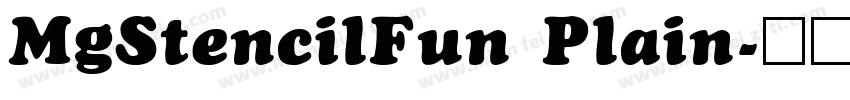 MgStencilFun Plain字体转换